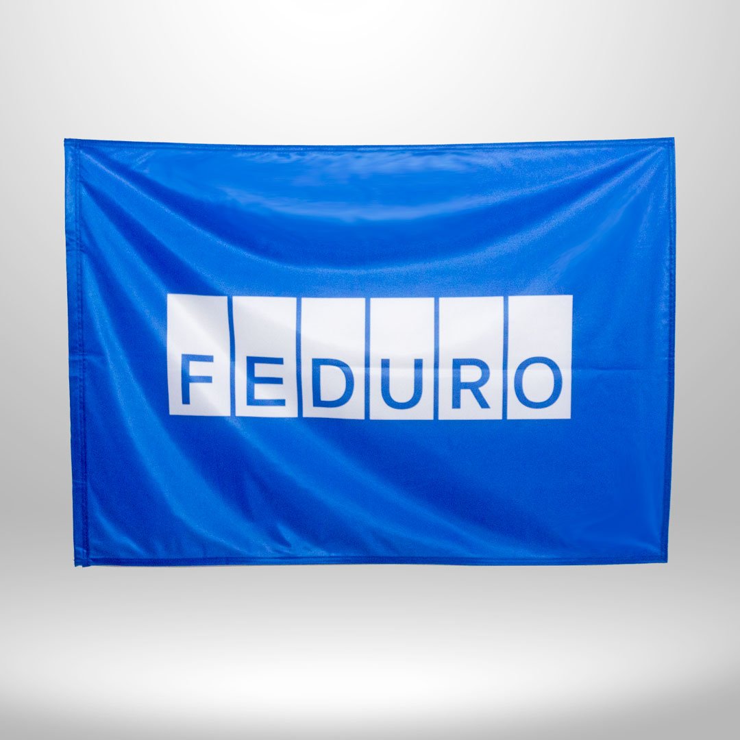 Banderas personalizadas en tela con logotipo de empresa – Banderas del Istmo